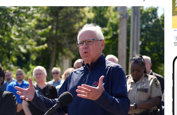 "Governor Tim Walz orders law enforcement deployment around Minneapolis schools after shooting"